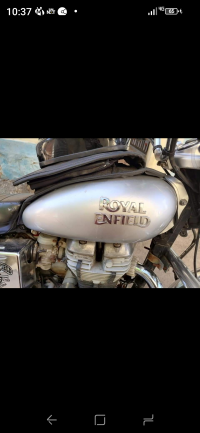 Silver Royal Enfield Bullet Electra