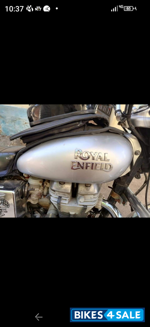 Silver Royal Enfield Bullet Electra