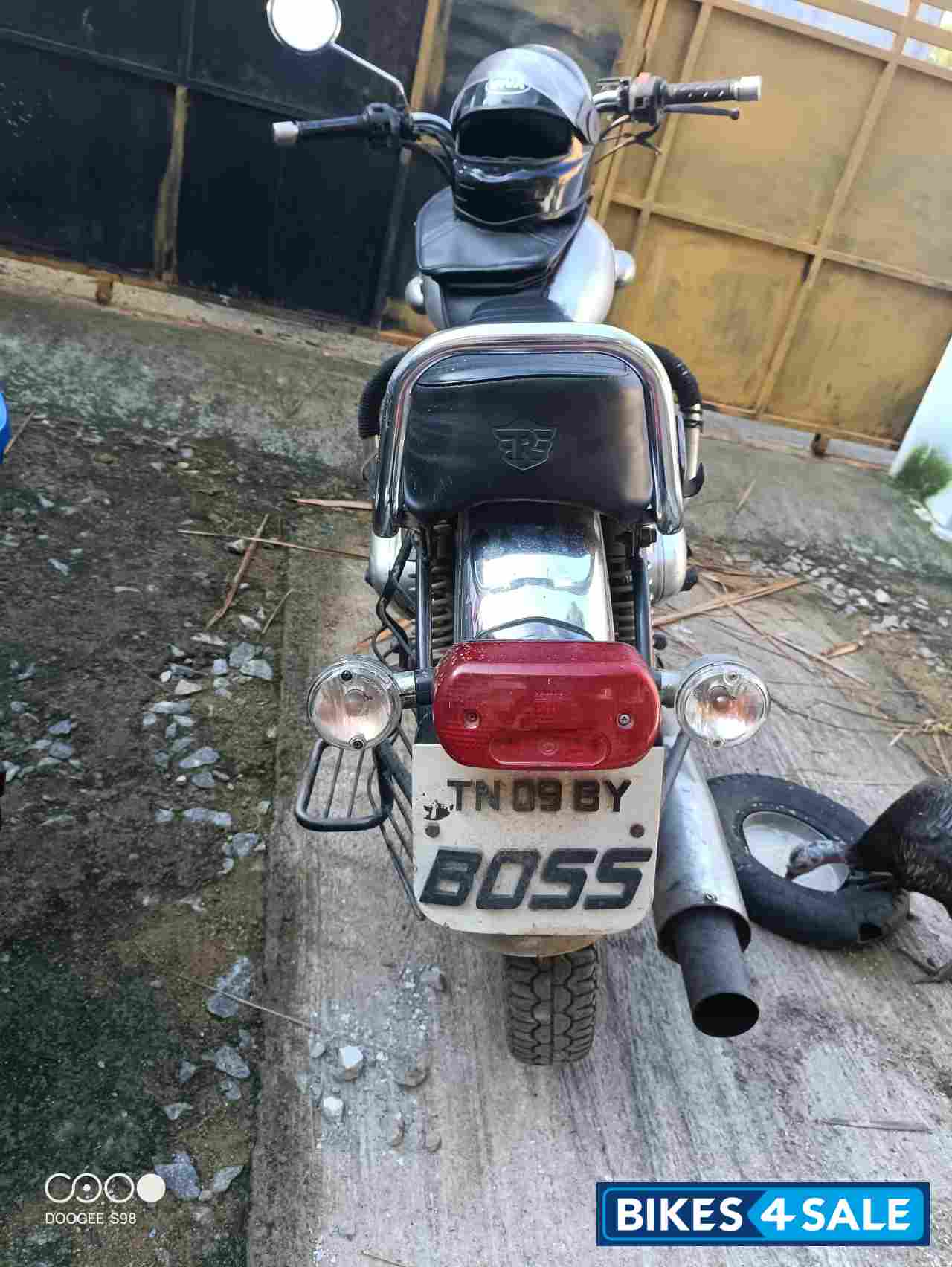 Silver Royal Enfield Bullet Electra