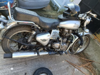 Silver Royal Enfield Bullet Electra