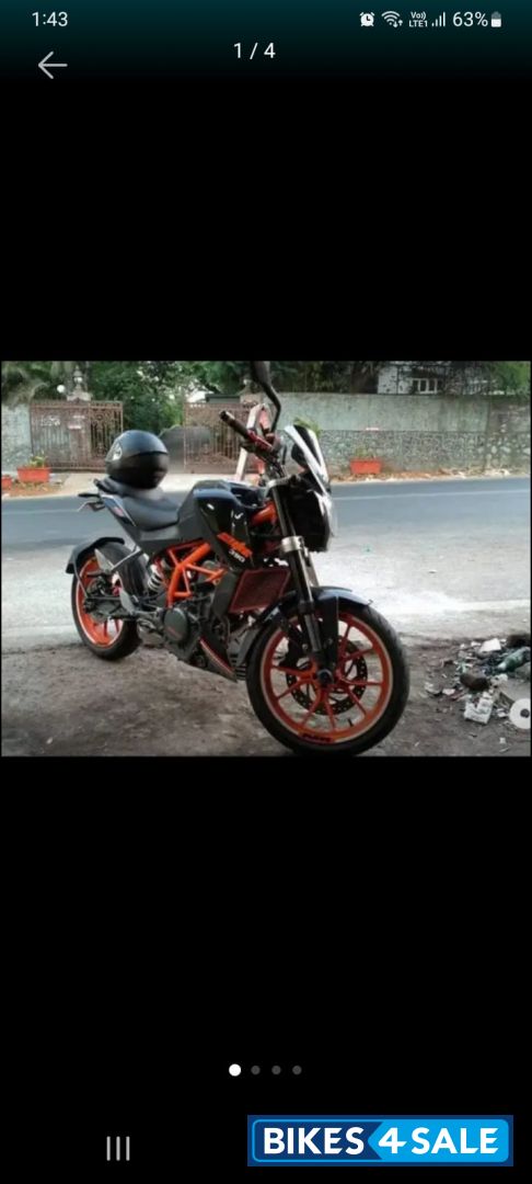 Orange And Black KTM Duke 390