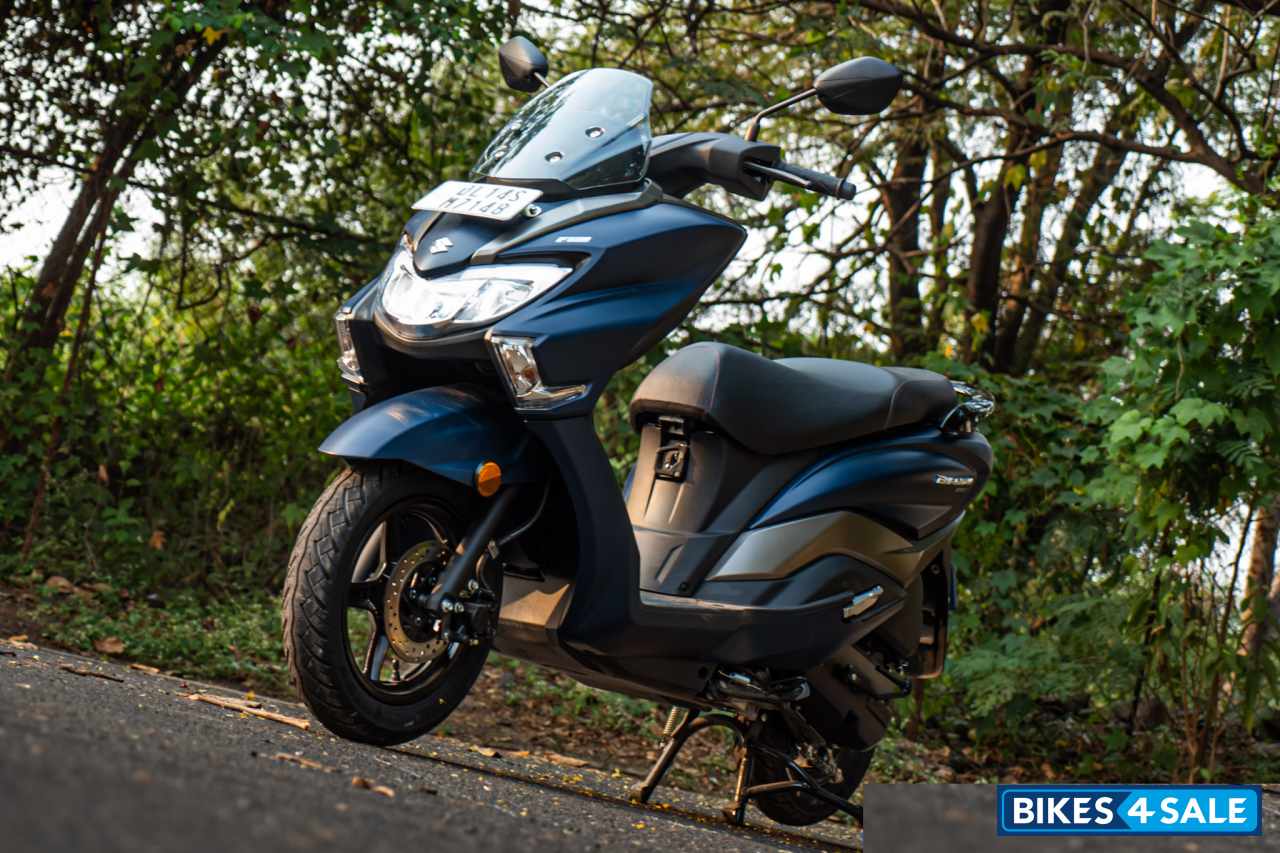 Navy Blue Suzuki Burgman Street BS6