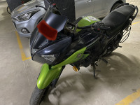 Black And Green Yamaha Fazer