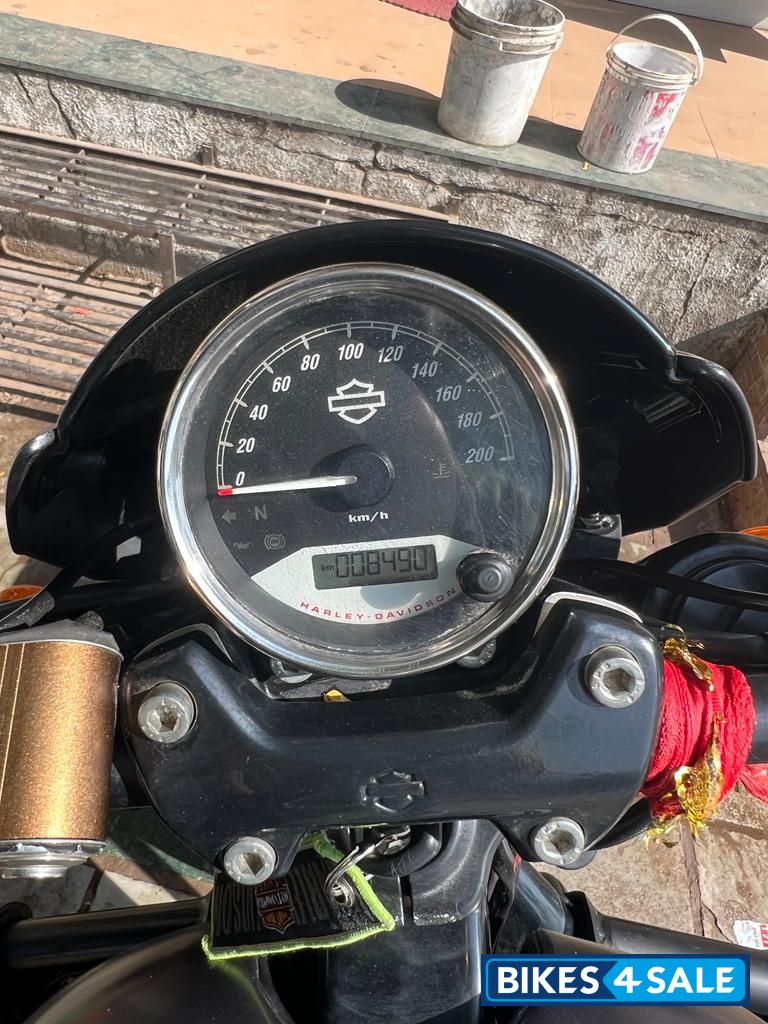 Silver Harley Davidson Street Rod