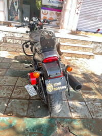 Silver Harley Davidson Street Rod