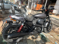 Silver Harley Davidson Street Rod