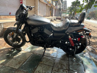 Silver Harley Davidson Street Rod