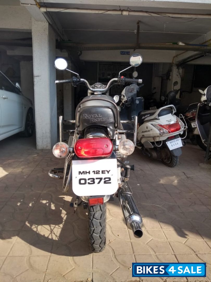 Silver Royal Enfield Bullet Electra