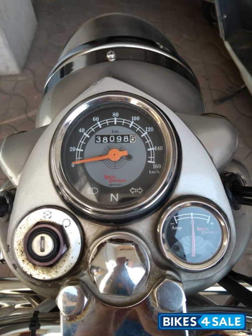 Silver Royal Enfield Bullet Electra