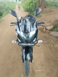 Ebony Blk Blue Bajaj Pulsar 220 DTSFi