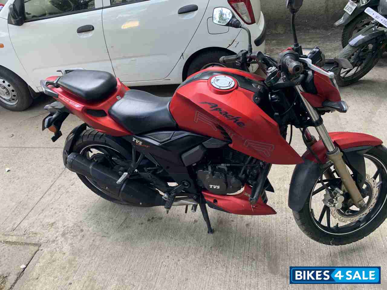 Red - Matte TVS Apache RTR 200 4V