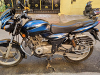 Blue And Black Bajaj Discover 125