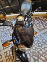 Blue And Black Bajaj Discover 125