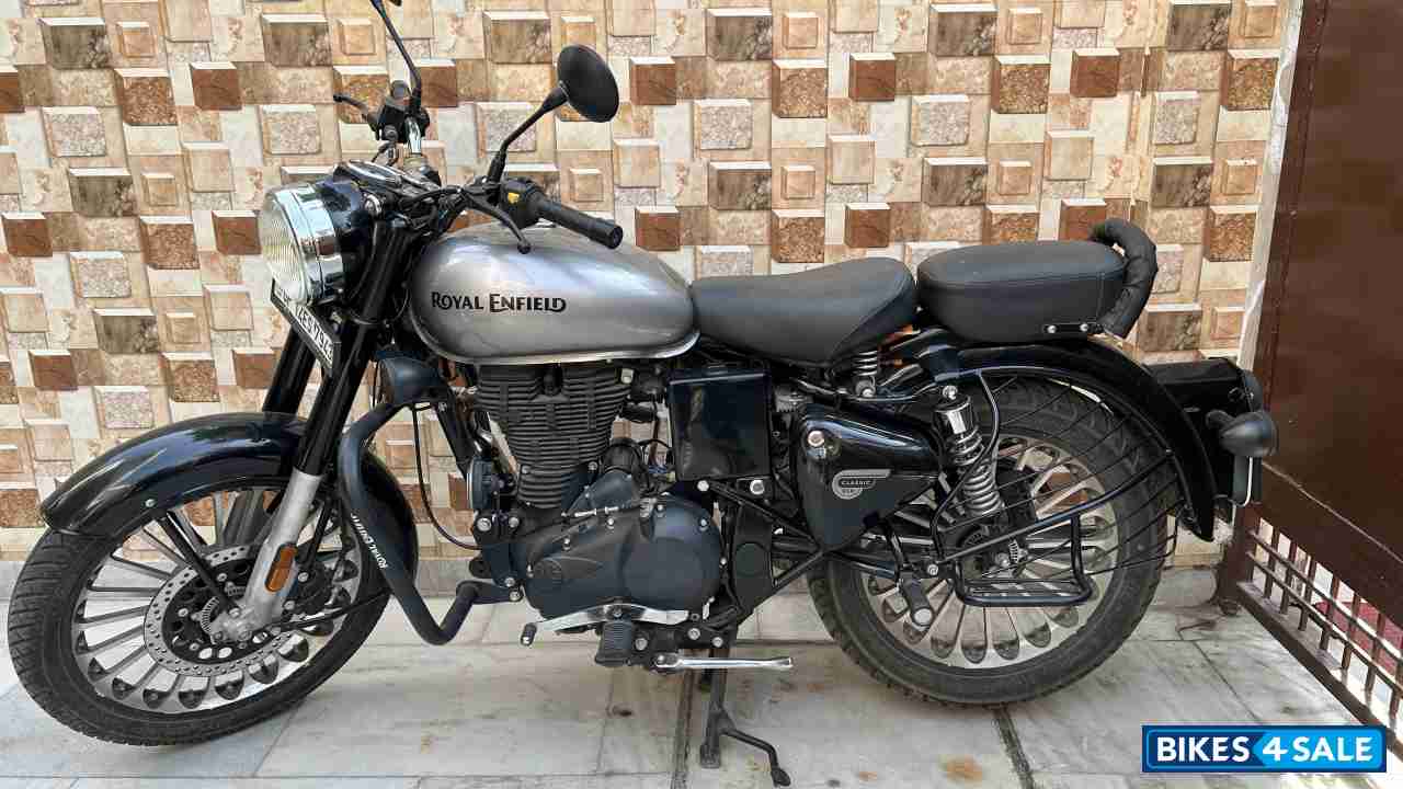 Mercury Silver Royal Enfield Classic 350 Single Channel BS6