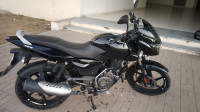 Black Bajaj Pulsar 125 Neon Disc Single Seat