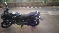 Black Bajaj Pulsar 125 Neon Disc Single Seat
