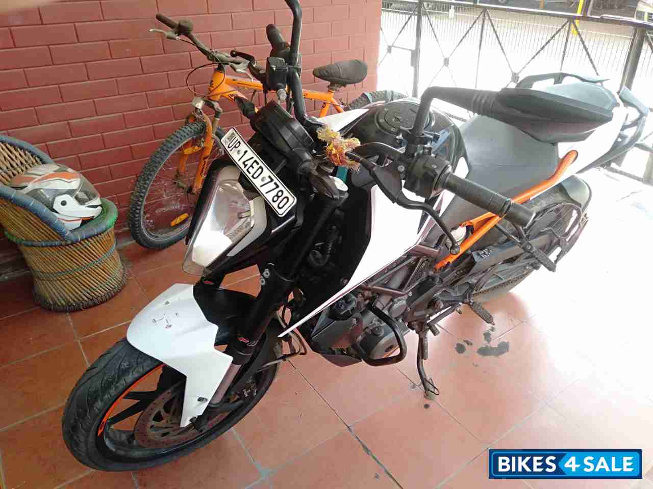 White KTM Duke 250