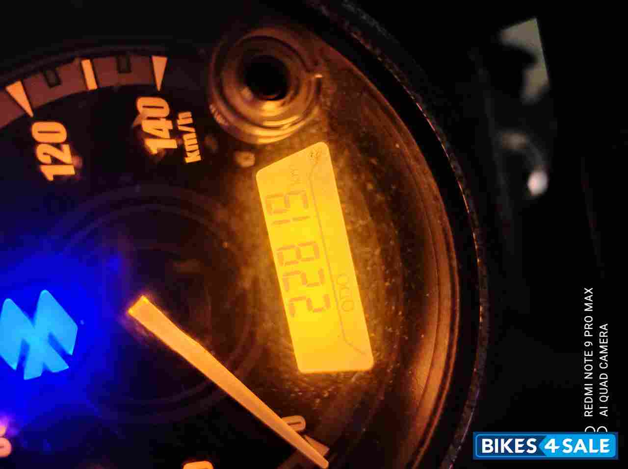 Black With Blue Strips Bajaj Avenger Street 150