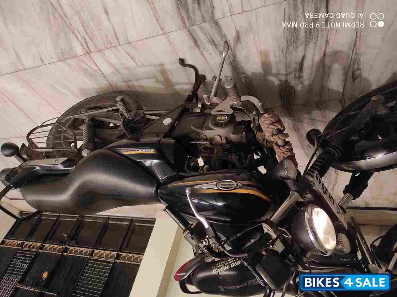 Black With Blue Strips Bajaj Avenger Street 150