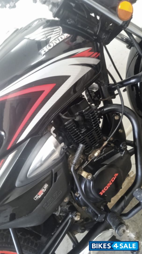 Black And Red Honda CB Shine