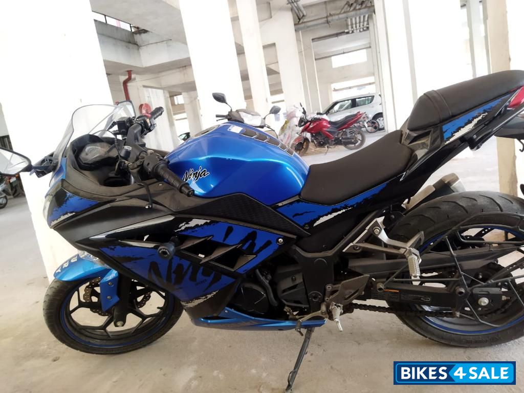 Blue Kawasaki Ninja 300 BS6