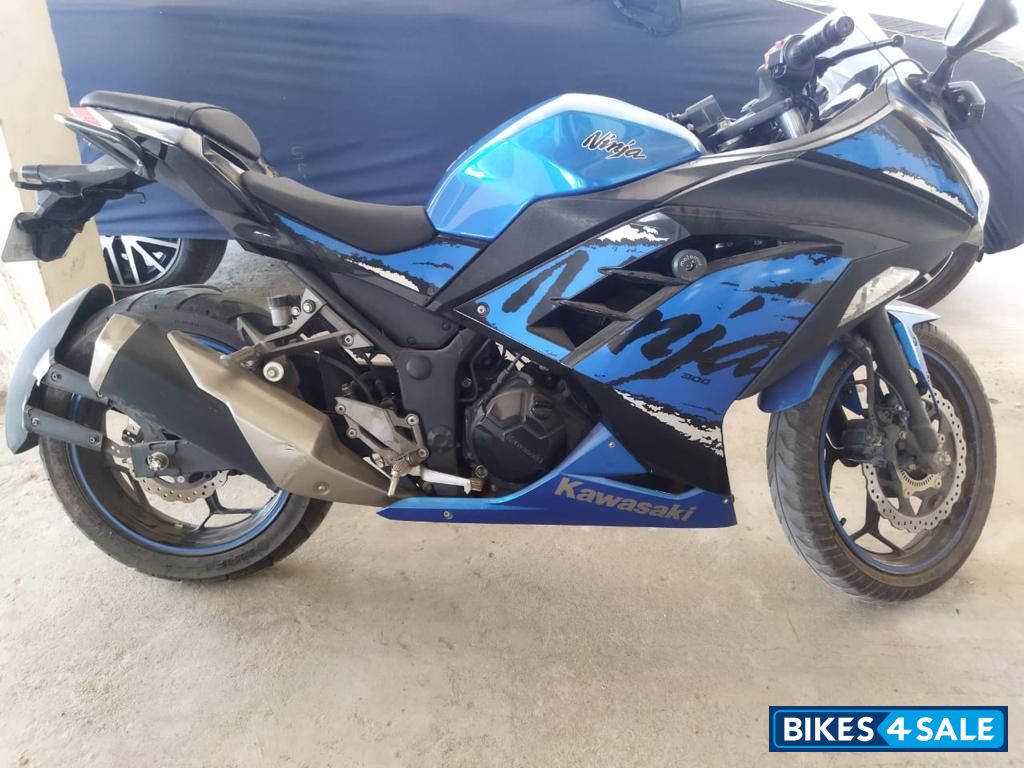 Blue Kawasaki Ninja 300 BS6