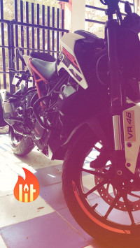 White KTM Duke 250