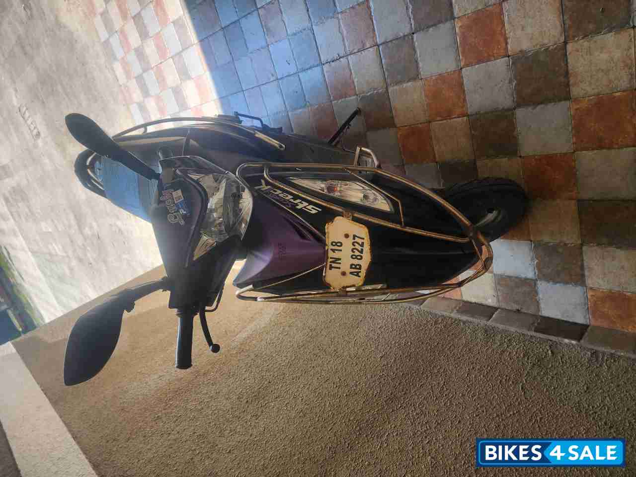 Black TVS Scooty Streak