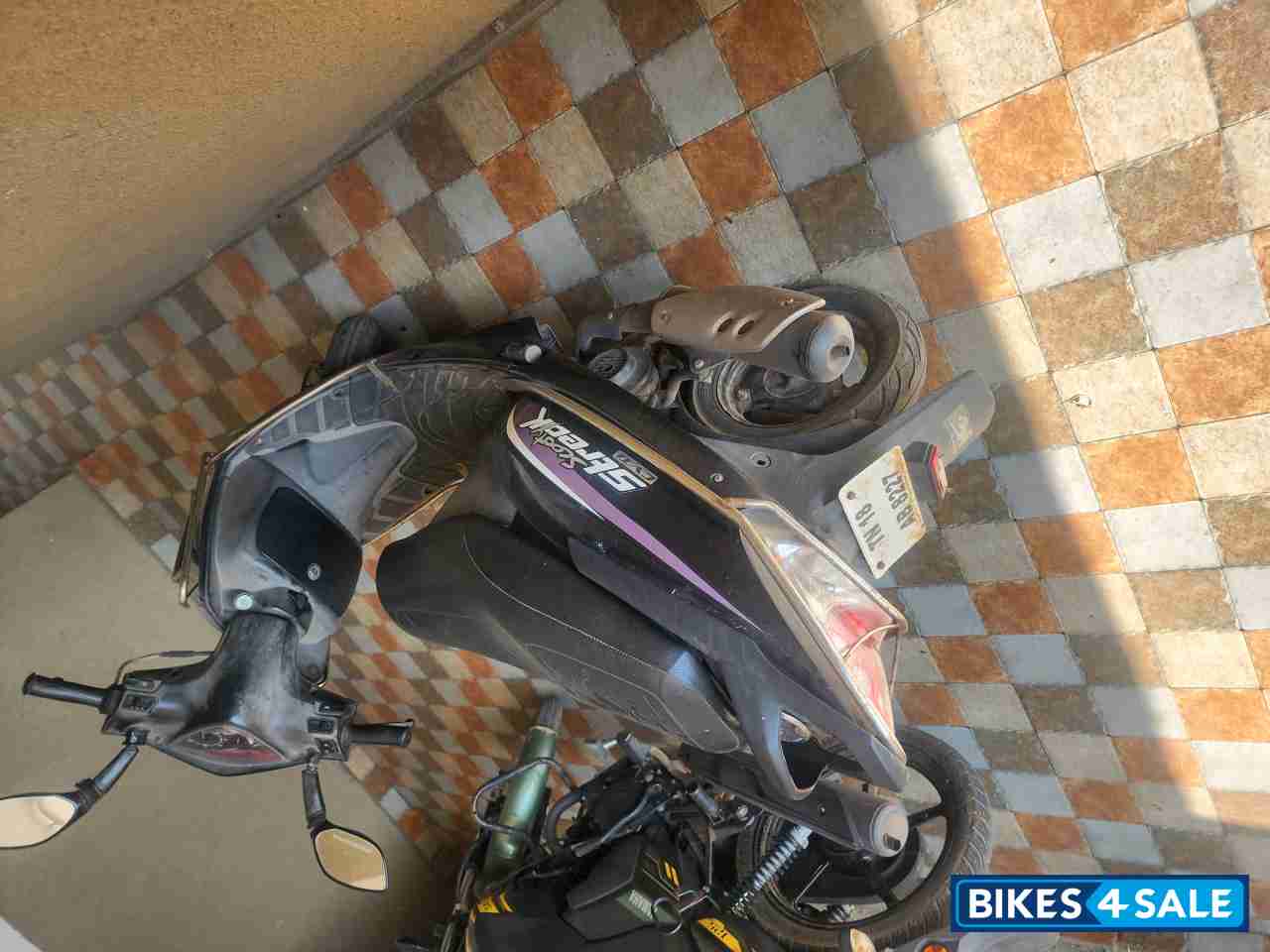 Black TVS Scooty Streak