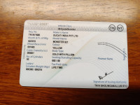 Yellow Ducati Monster 821