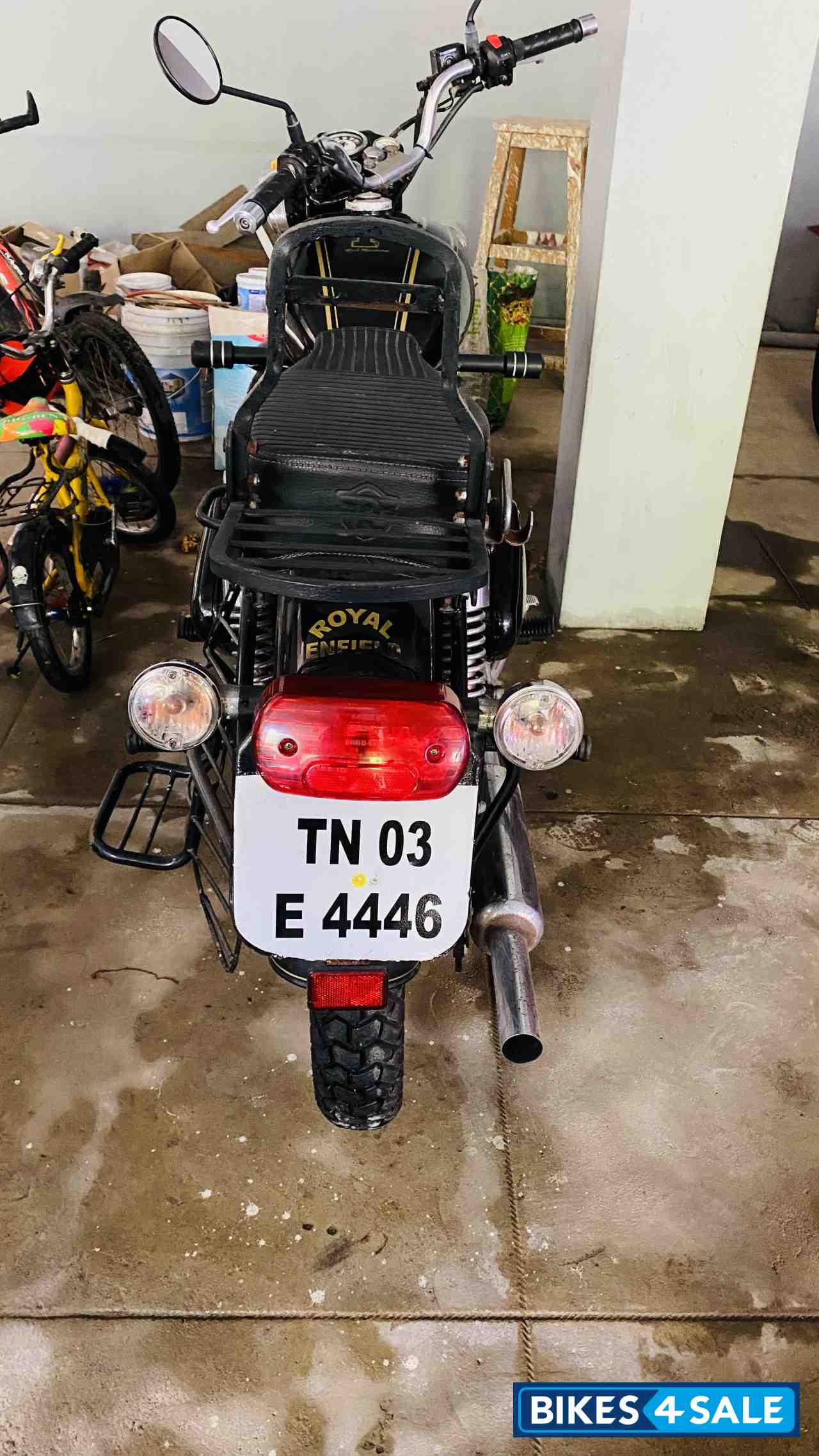 Black Royal Enfield Bullet Electra