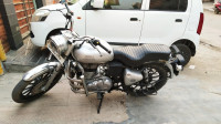 Silver Royal Enfield Bullet Electra Twinspark