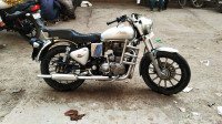 Silver Royal Enfield Bullet Electra Twinspark