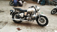 Silver Royal Enfield Bullet Electra Twinspark