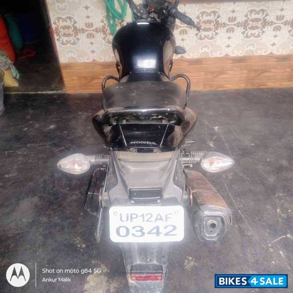 Black Honda CB Trigger
