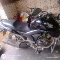 Black Honda CB Trigger