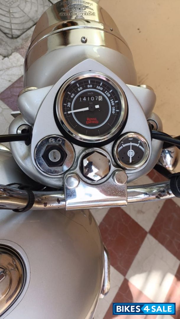Silver Royal Enfield Bullet Electra Silver Royal Enfield Bullet Electra