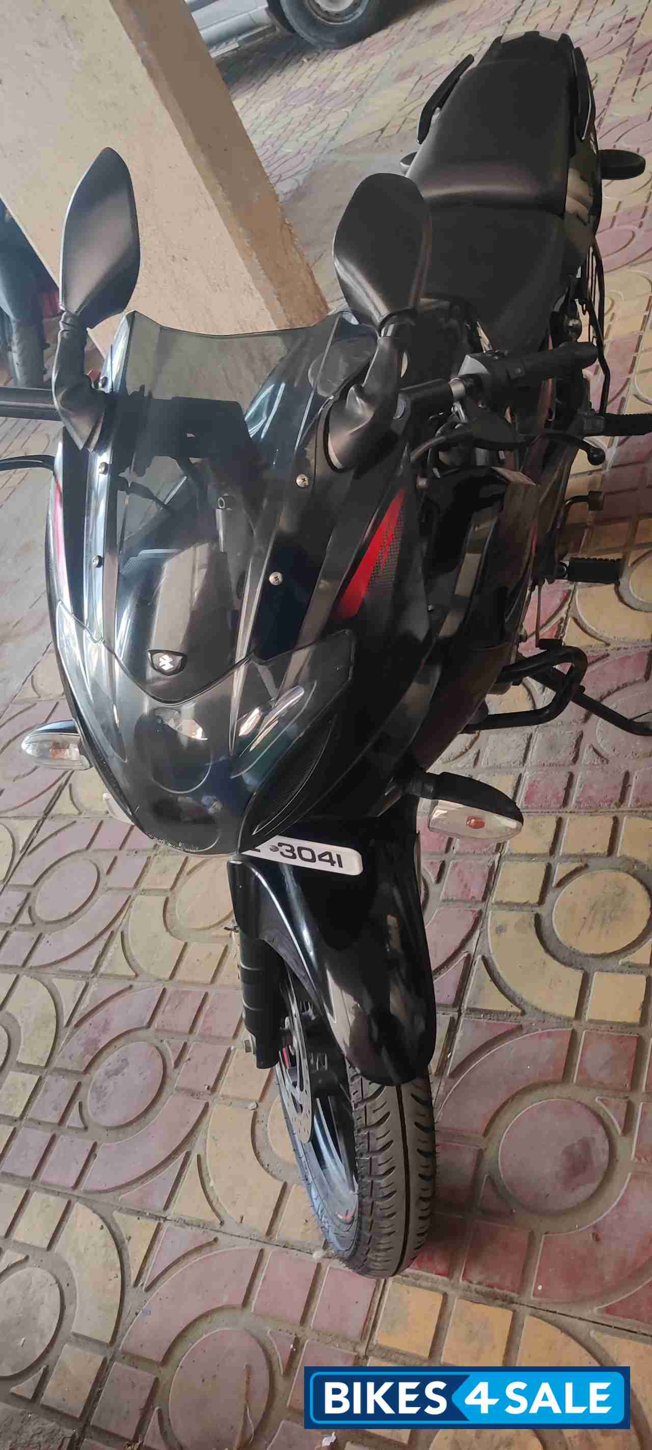 Red Black Bajaj Pulsar 220F