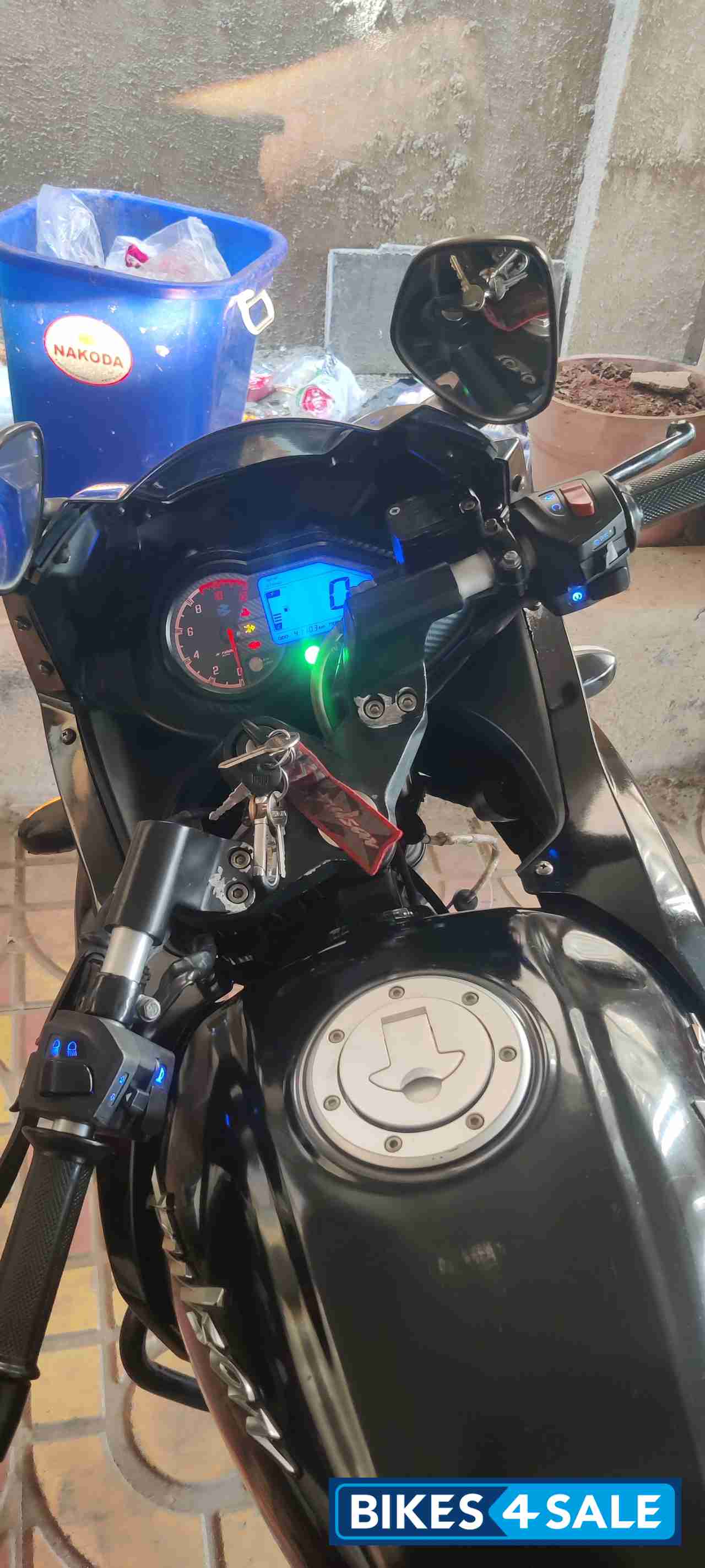 Red Black Bajaj Pulsar 220F