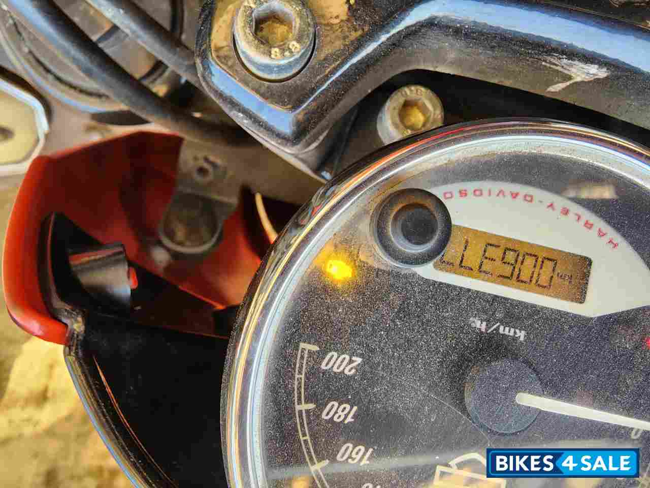 Flaming Red Harley Davidson  Street rod