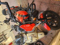 Flaming Red Harley Davidson  Street rod