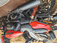 Flaming Red Harley Davidson  Street rod