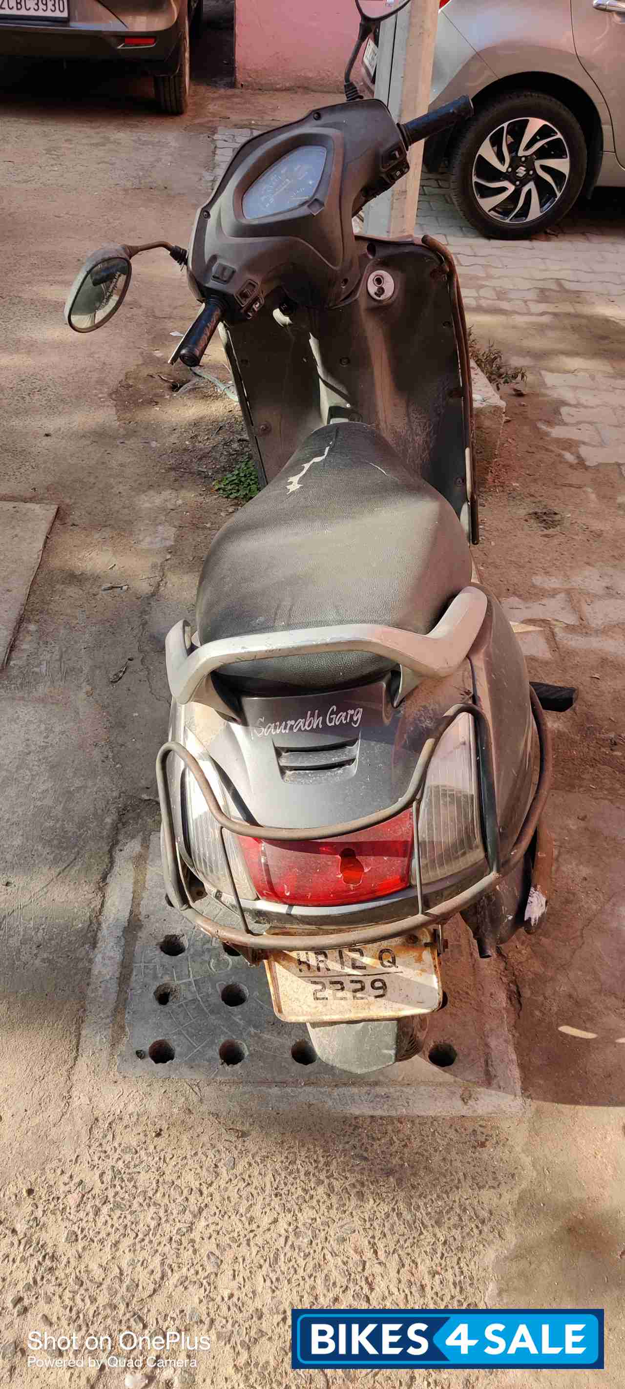 Gray Honda Activa Premium Edition Deluxe