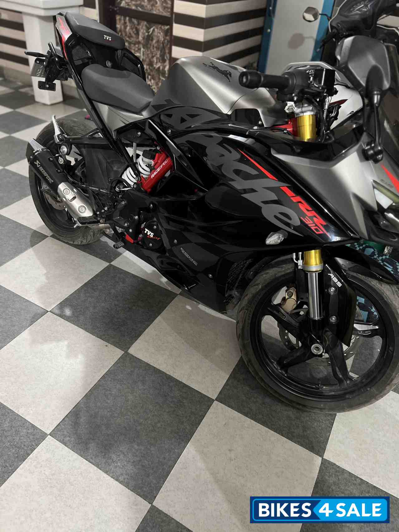 Black And Red TVS Apache RR 310