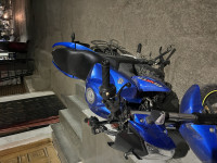 Blue Suzuki Gixxer SF