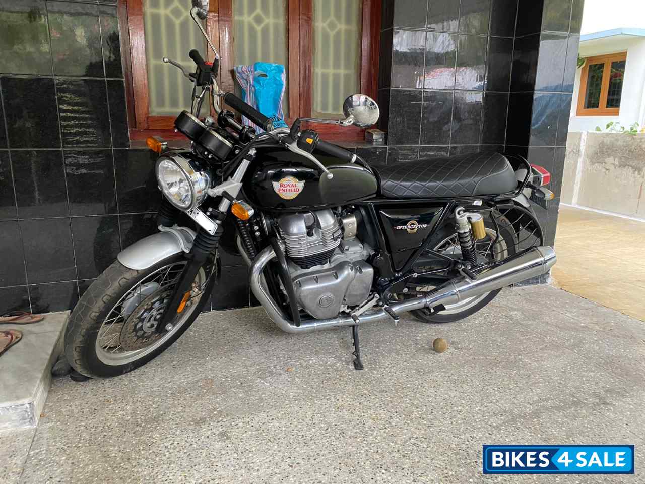 Black Royal Enfield Interceptor