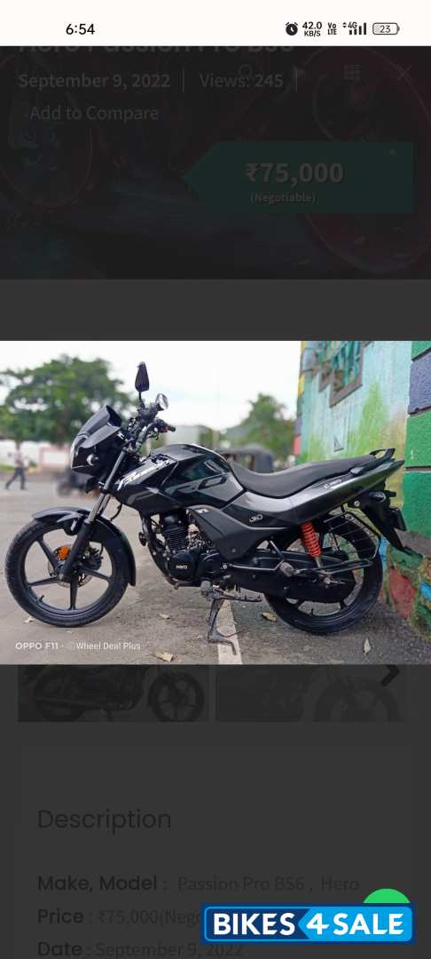 Hero Passion Pro BS6