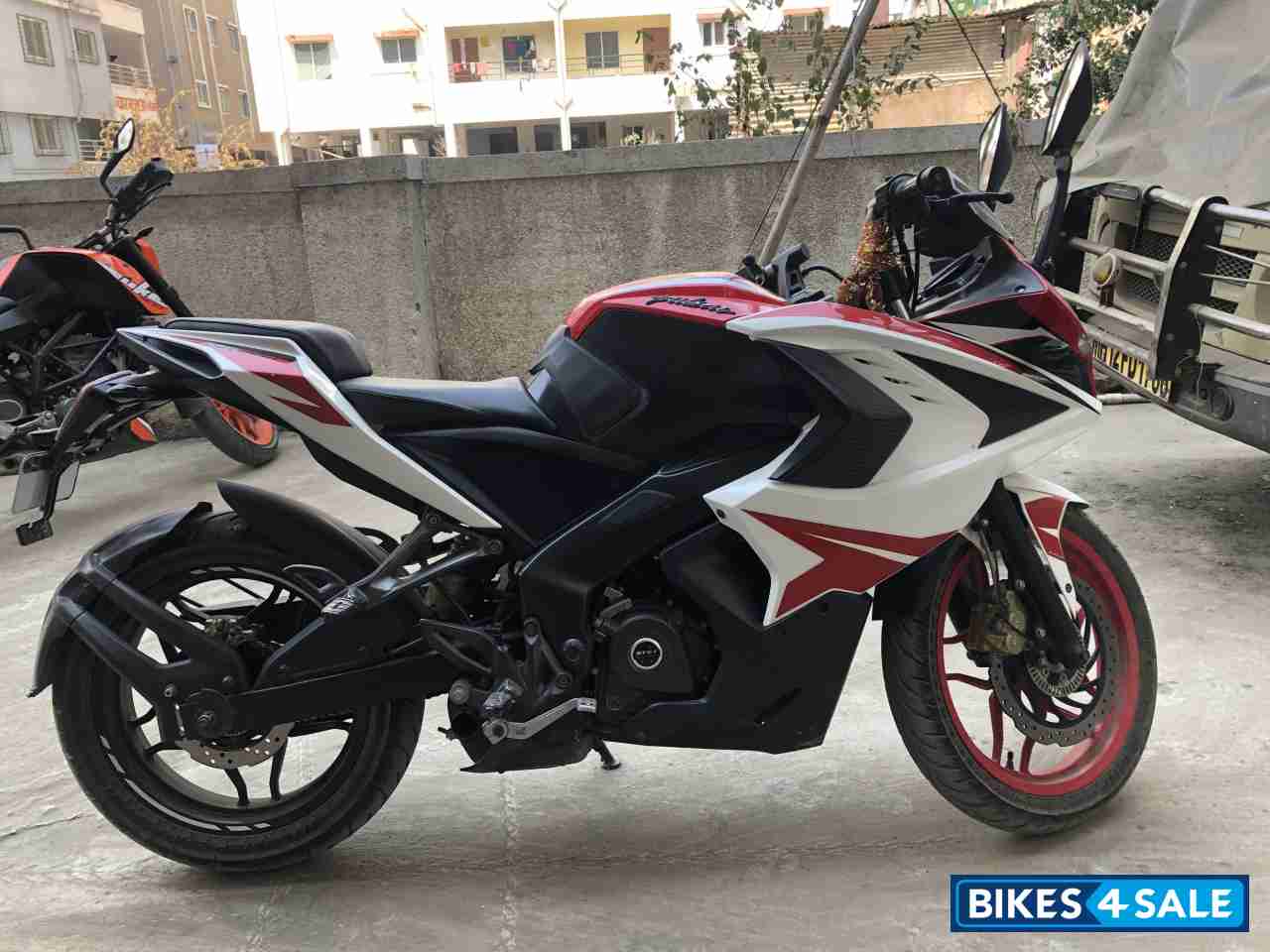 Racing Red Bajaj Pulsar RS 200 ABS