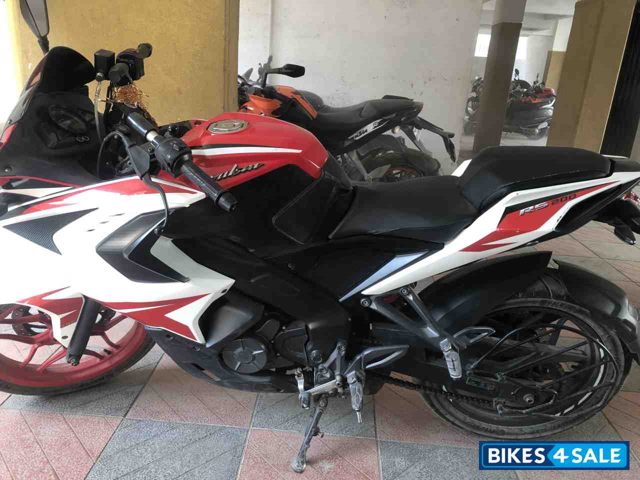 Racing Red Bajaj Pulsar RS 200 ABS