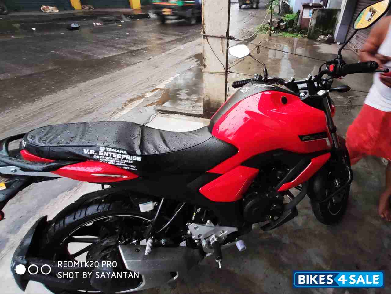 Red Yamaha FZ-S FI V3 BS6